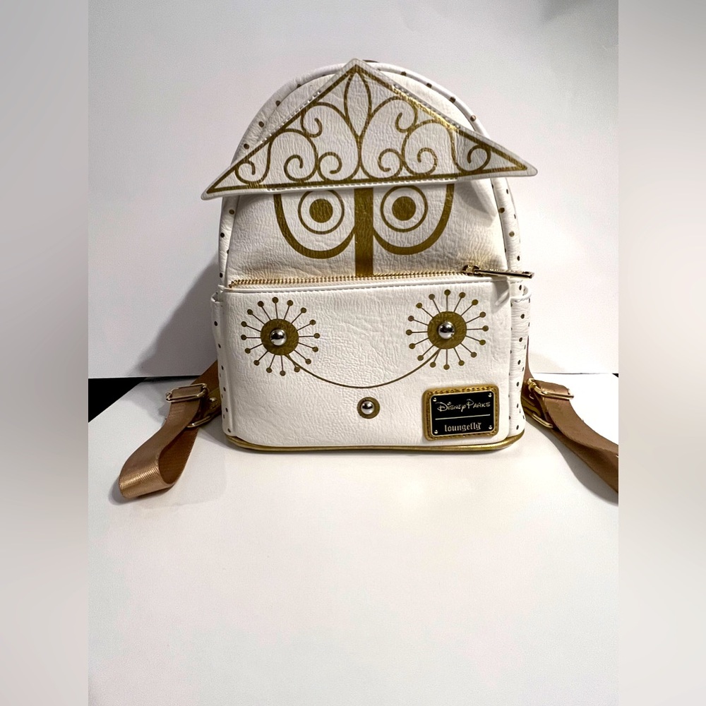 Loungefly White and Gold Backpack - Picture 2 of 5